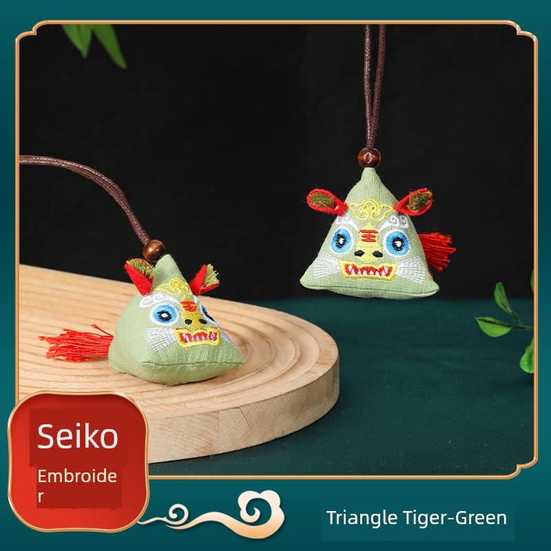 Dragon Boat Festival Sachet Perfume Bag Three-Dimensional Embroider Tiger Pendant Finished Product Argy Wormwood Mosquito Repellent Portable