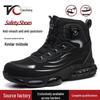 Lightweight Rotating Button Safety Shoes - Anti-Smash, Anti-Puncture; Ideal for Construction & Labor Work