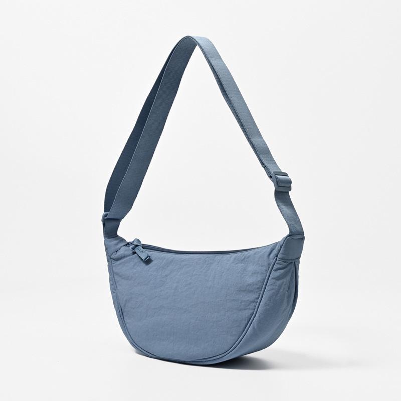 Urban Minimalist Women's Nylon Crossbody Dumpling Bag