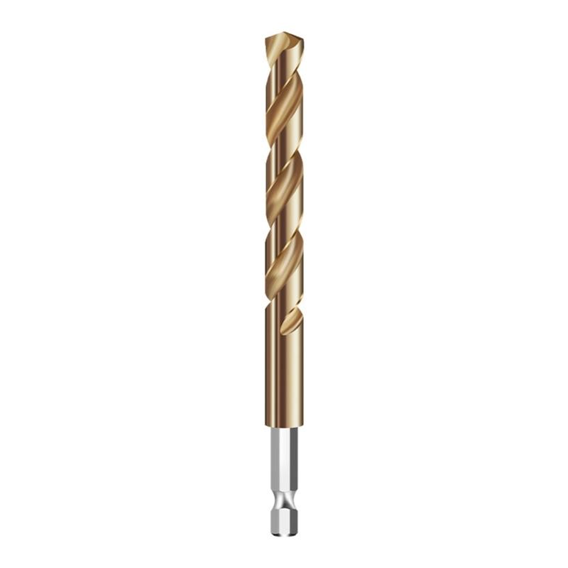 

High Speed Steel Hexagonal Handle Twist Drill 1/4 Hex Shank 1.5mm-10.0mm Steel Titanium Coated Drill Bit Power Tool Part