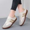 Versión Coreana de Zapatillas de Entrenamiento Alemanas para Mujer Primavera Nuevo Suela Plana Retro Bloque de Color Casual Deportivo Versátil Zapatillas de Skate
