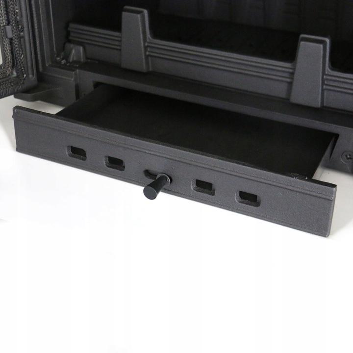 Cast Iron Fireplace KRATKI SIMPLE Left 8 kW Ø 200 Set