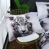 3-Piece White Tiger Bedding Set - Vibrant HD Printed Duvet Cover & Pillowcases, Soft & Cozy - Perfect for Bedroom, Guest Room