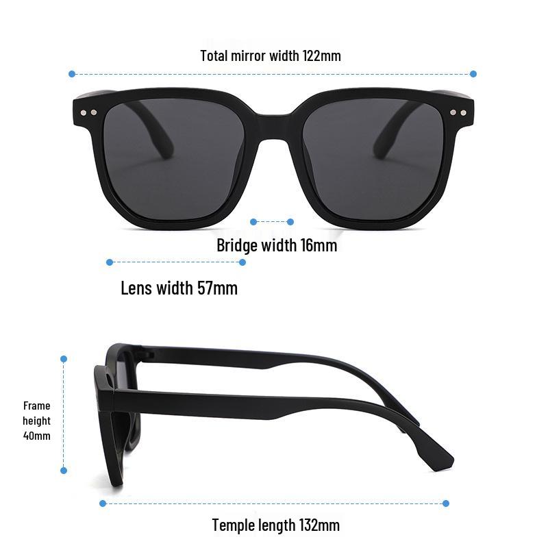 Silicone Soft Polarized UV Protection Children's Sunglasses - Studded Square Frame for Boys & Girls, Trendy Baby Eye Protection for Outings