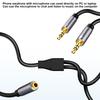 3.5 One Female to Two Male 2 In 1   Cable TV Amplifier Sound Car Connecting Wire