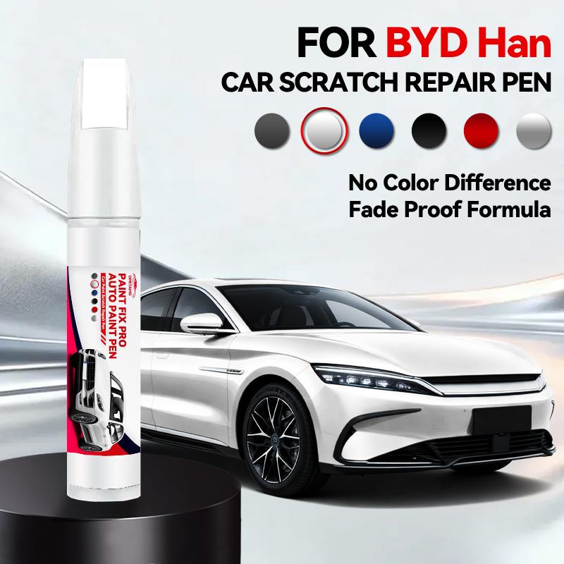 For BYD Han Drive Paint Repair Brush Touch Up Scratch Remover DIY Auto Accessories Black White