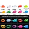 1M/2M/3M/4M/5M Car Interior Led Decorative Lamp EL Wiring Neon Strip For Auto DIY Flexible Ambient Light Cigarette Drive Party Atmosphere Diode