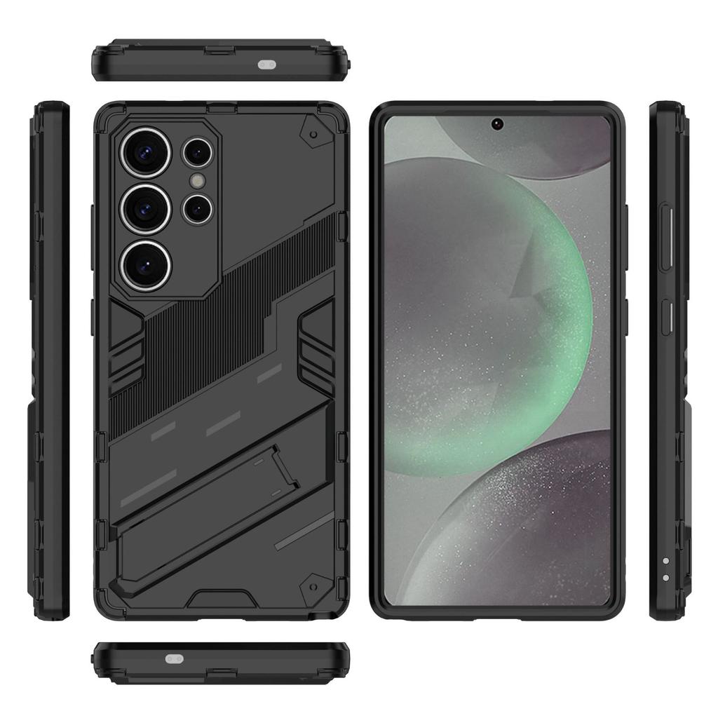Suitable for Samsung S25Ultra Punk Anti Drop Phone Case and Samsung S25 Edge Multi Functional Stand Protective Case