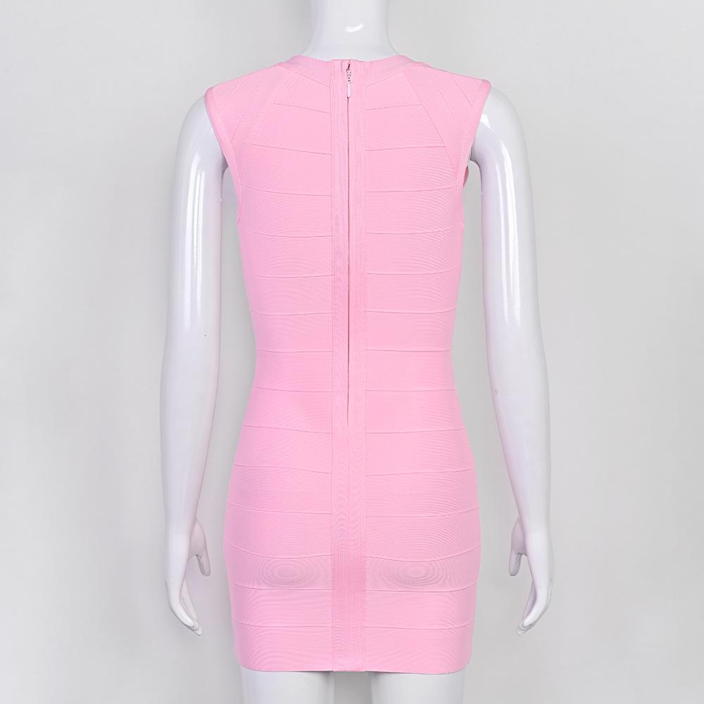 European & American Star Low-Cut Sexy Black Bandage Evening Dress - French Retro Hip-Hugging Women's Gown