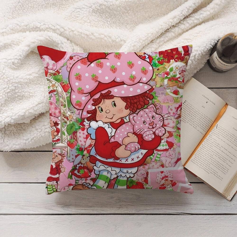 S-Strawberry S-Shortcake Baby Friends Pillow Case Home Decoration Cushion Cover Suitable For Bedroom Car Office Sofa