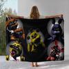 Coperta in Flanella Horror Freddy F-FNAF Games, Coperta in Peluche Calda Ultra Morbida per Casa Camera da Letto Letto Divano Ufficio Campeggio Picnic