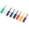 Mini 12Pcs Single Test Hook Clip Test Probe For Electronic Testing IC Grabber Large Round Crocodile Clip Hook Test Clip