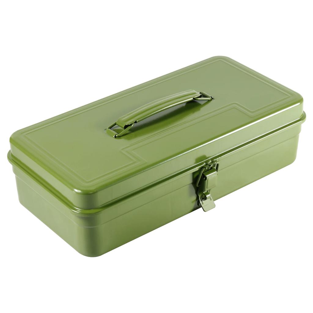 Iron Toolbox Portable Tool Storage Box Metal Buckle and Handle Workshop Multi-purpose Metal Tool Storage Box