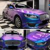 152x60cm Gloss Chameleon Purple To Blue Vinyl Wrap Film Motorcycle Car Interior Decals Sticker Sheet Gloss Films Wraps