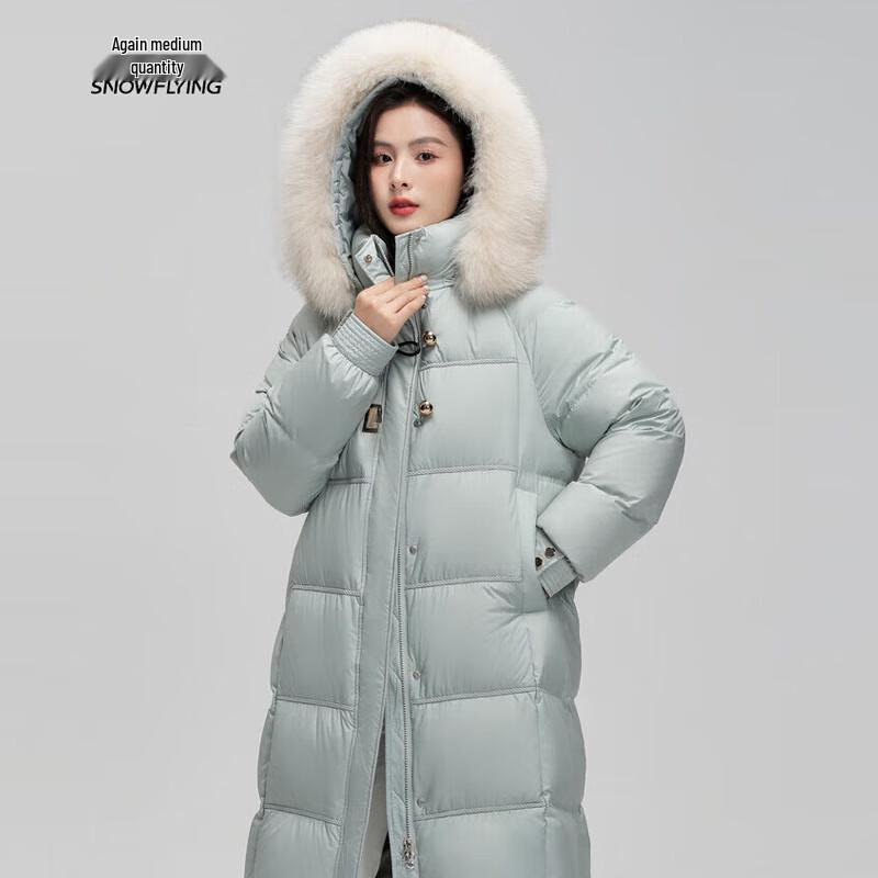 

Xuezhongfei Women s Long Fox Fur Hooded Down Jacket XS 155/80A