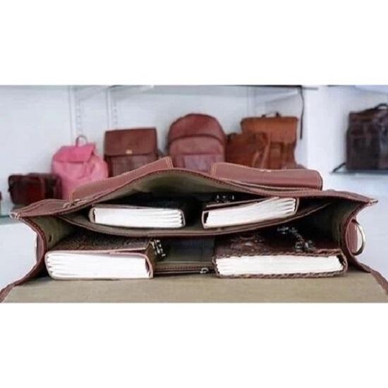 Handmade Men's Family Gift Laptop Messenger Briefcase Bag Satchel