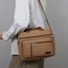 Classic Canvas Messenger Bag - Men's Crossbody Shoulder Tote for Work & Travel (Water Resistant Durable Handbag)