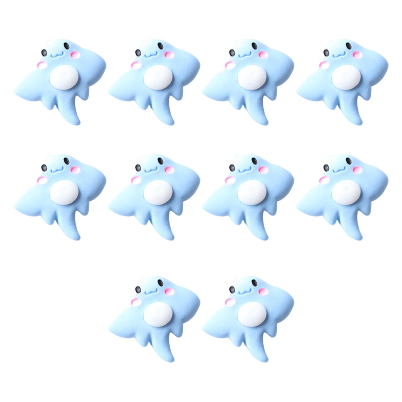 

Набір з 10 смоляних морських фігурок з пласкою задньою стороною для творчих проєктів 4