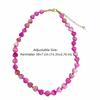 Adjustable Heart Beaded Necklace Ornaments Collarbone Chain  Girls Couple Gift