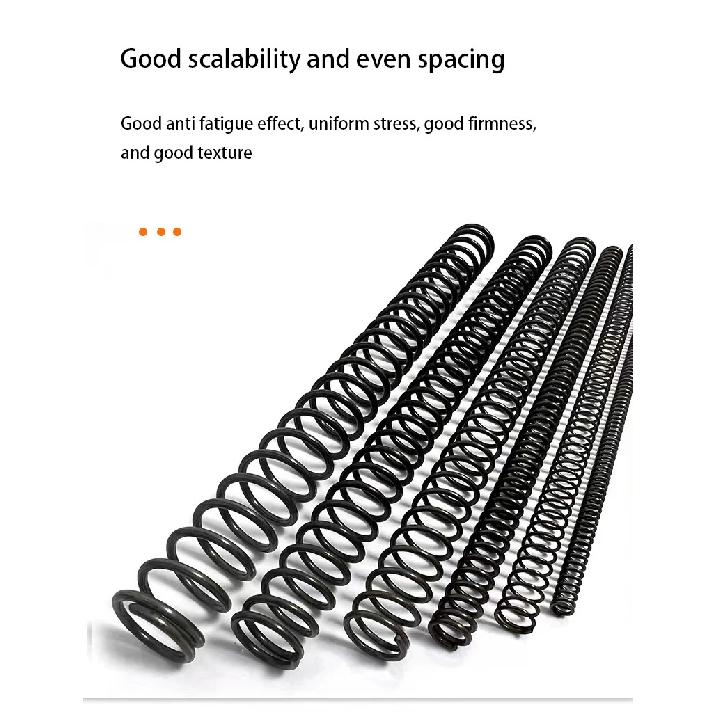 65MN Strong Compression Spring Steel Mechanical Cylindrical Spiral Coil Rotor Return Force Diameter 0.5mm 1.0mm Length 100-500mm