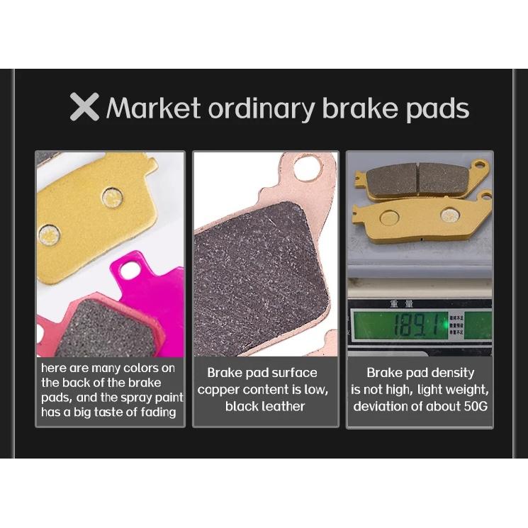Mrrangt Motorcycle Metal sintering brake pad fit for KAWASAKI ER6N ER6F Z650 NINJA650 2006-2016 NINJA 650 2017-2020
