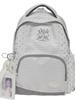 Girl Striped Star Backpack With Waterresistant Nylon For School And Travel Use