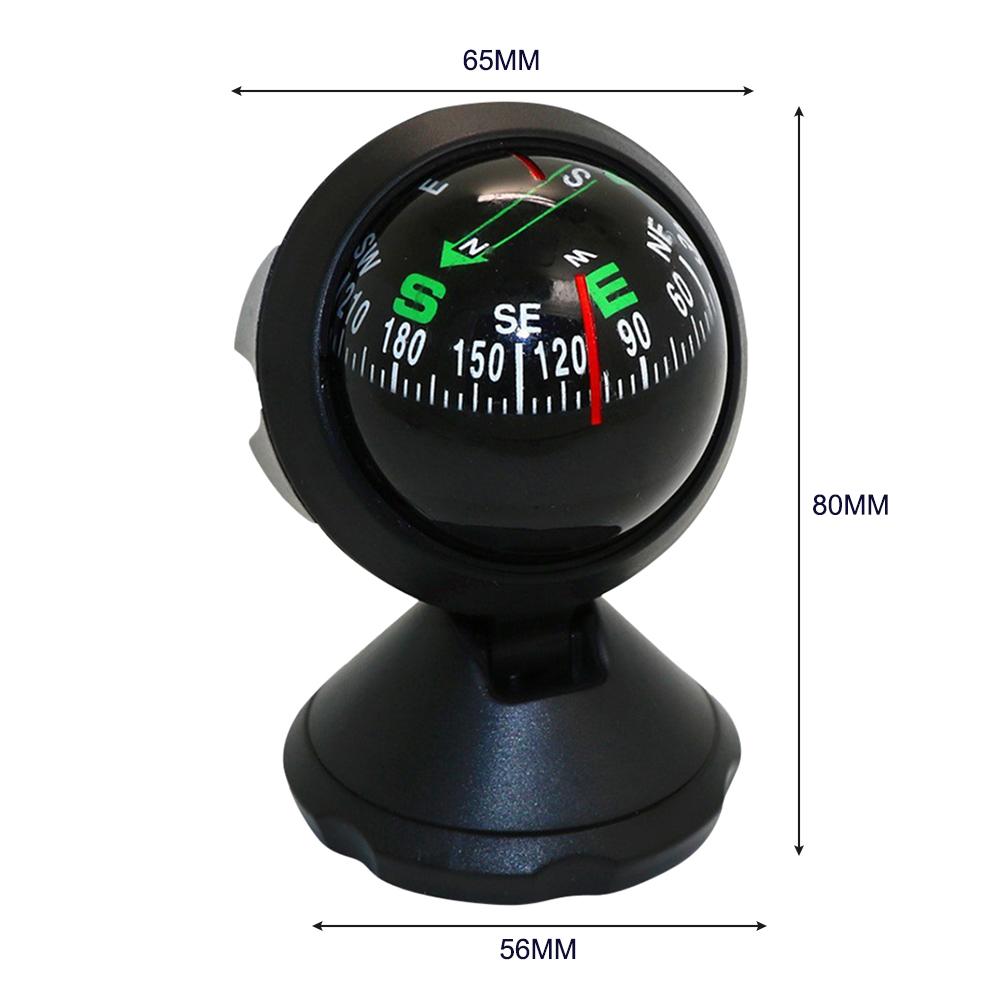 Car Compass Pocket Mini Ball Dashboard Car Mount Navigation Outdoor Compass