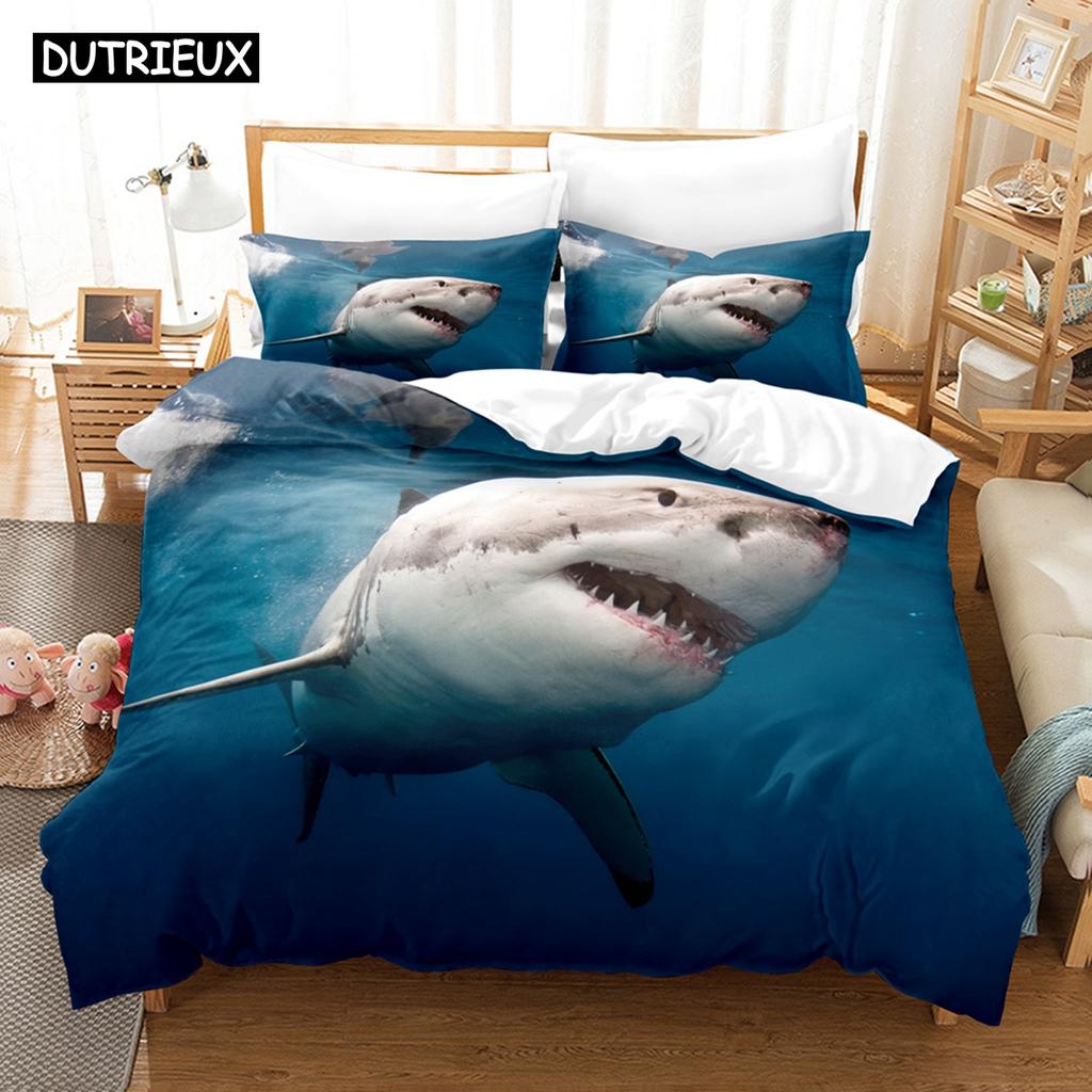 3D Underwater World Bedding Sets Duvet Cover Set With Pillowcase Twin Full Queen King Bedclothes Bed Linen