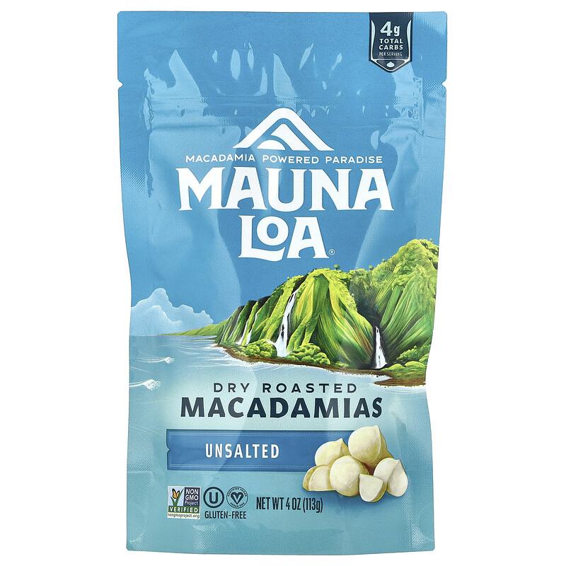 Dry Roasted Macadamias, Unsalted, 4 oz (113 g)