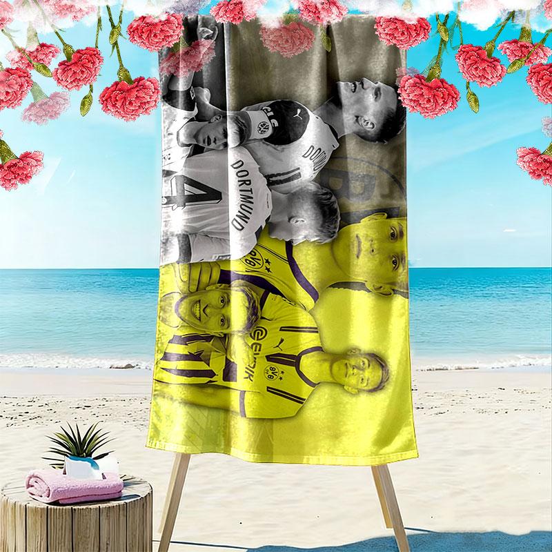 Schlotterbeck Print Beach Towel, Large Soft Quick Dry Towel for Beach Camping Swimming