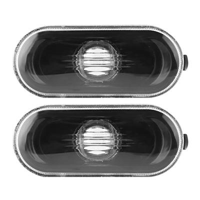 2 piezas Luz de Advertencia de Señal de Giro de Marcador Lateral de Coche con Cubierta de Lámpara Negra Apto para BoraGolf 4MK4