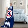 C-Cruz Azul F-Fútbol Club Fußballdecke Decke für Couch Sofa Reisen Zuhause Wandern Picknick Bett Bettwäsche Flanelldecke Geschenk