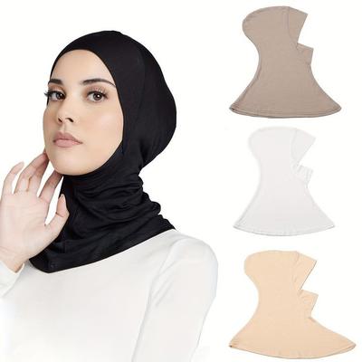 Gorro Interior Hijab Listo Para Usar para Mujeres Musulmanas Bufanda Undercap Lisa Turbante Sombrero Hijabs Musulmanes Islámicos Cobertura de Cabeza