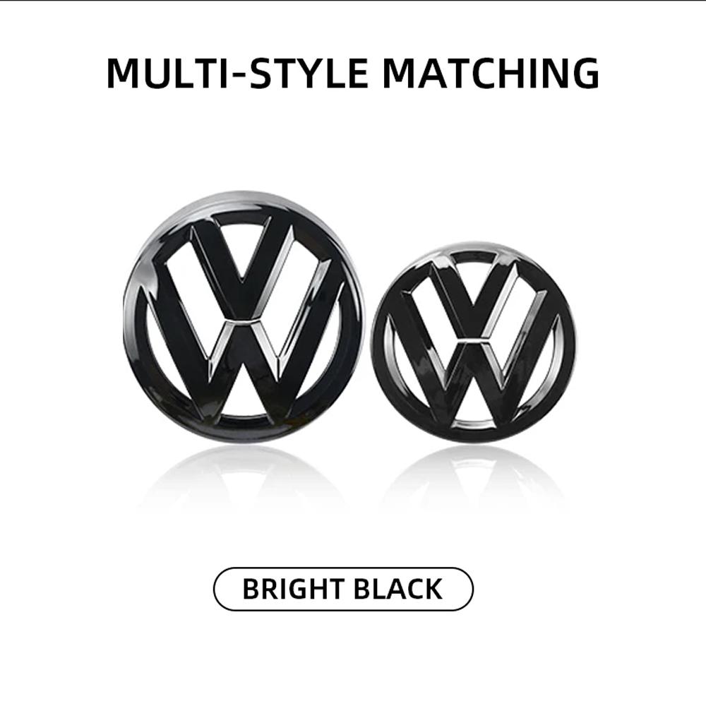 2pcs ABS Car Front Grill Emblem Rear Trunk Badge Logo for Volkswagen VW Golf 6 7 7.5 8 MK6 MK7 MK8 Sticker Emblem 21-24 Golf 8