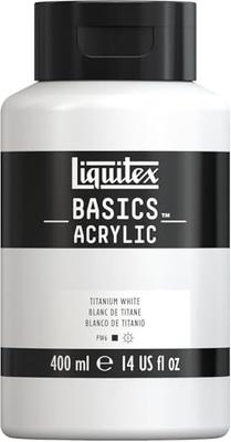 Acrylic Paint, Liquitex Basics B-065 Titanium White, 400ml, 16006432