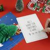 Christmas 3D Pop Up Thank You Cards Blessing Cards Christmas Postcard Greeting Cards With Envelope