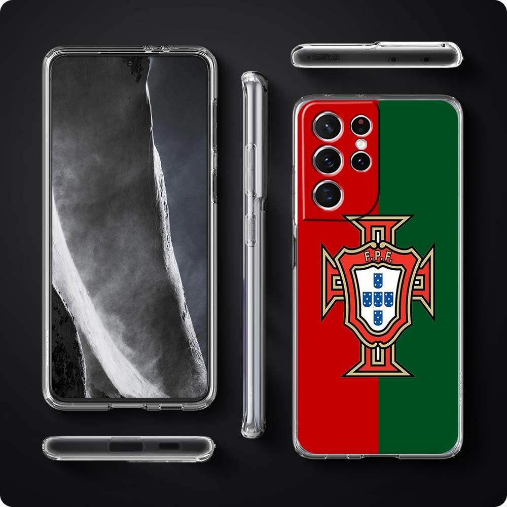 Portugal Flag Soccer 7 Phone Case For Samsung Galaxy S22 5G S20 Ultra S21 FE 5G S10E S9 S8 S10 Plus Note 20 10 Soft Clear Cover