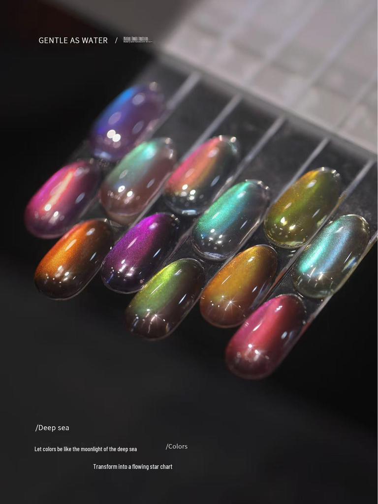 Seekaa Sika Secret Garden Aurora Cat Eye Magnetic Nail Powder Beads