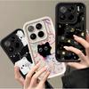 Cute Moon Star Black Cat Phone Case For Xiaomi 15T 14T 17 Pro Max POCO X7 X3 X5 X6 F5 F3 X5 F7 M7 M3 M6 Pro F8 15 Ultra 5G Cover