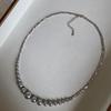 S925 Sterling Silver Large Pearl Smile Necklace for Women - Light Luxury Clavicle Chain