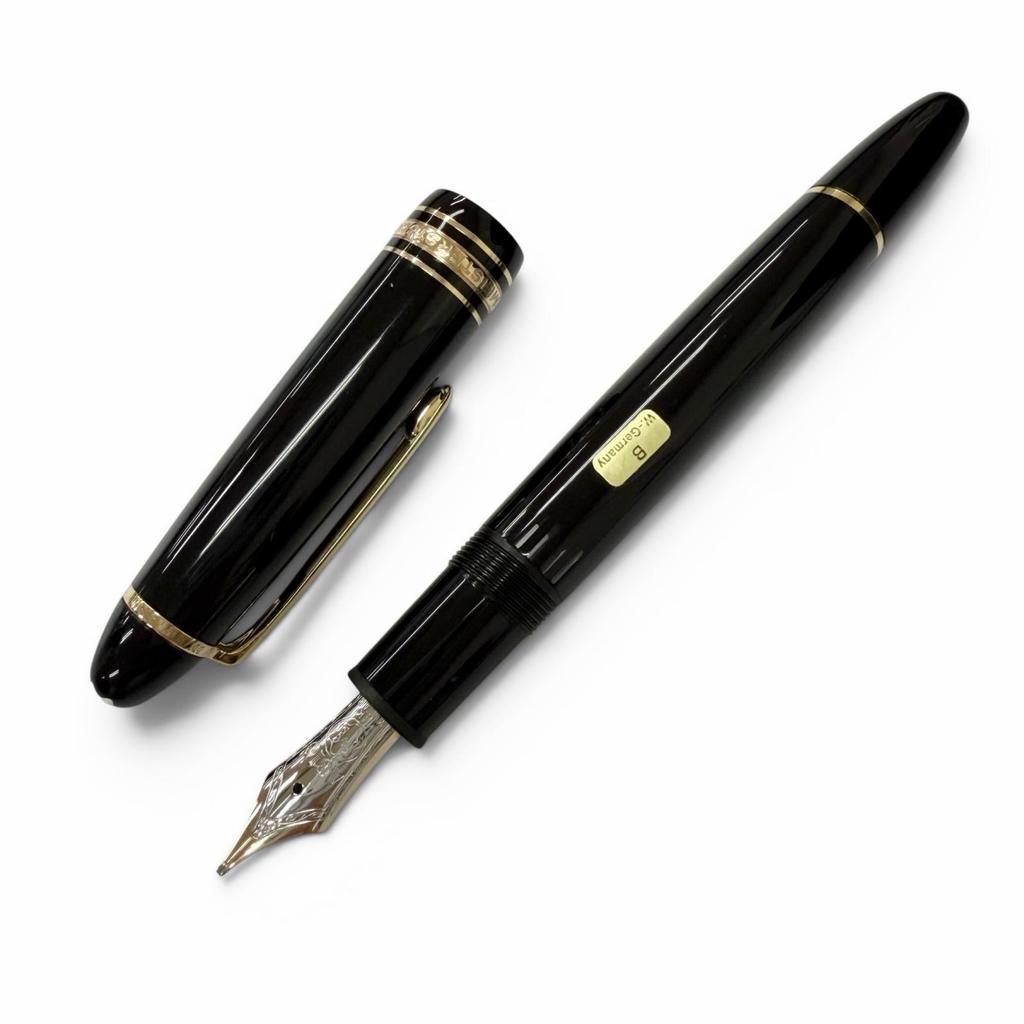 Excellent MONTBLANC fountain pen Meisterstück 146 black 14K mens Used