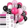 Neues Jahr Matt Glitzer Metallisch Latex Ballon Set für Dekorative Foto Atmosphäre