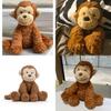 Peluche Jellycat Fuddlewuddle Monkey con morbido pelo corto, ideale come regalo per adolescenti.