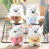 Plush Soft Adorable Samoyed Dog Pendant Keychain Perfect For Bags And Keyrings