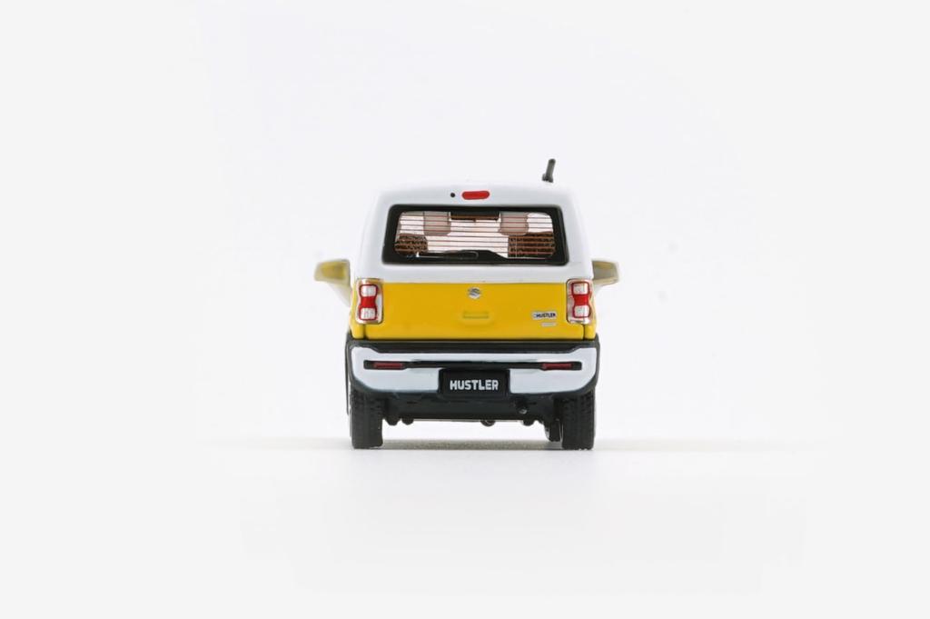 BM CREATIONS Suzuki Hustler 2019 Active Top RHD 1/64 Yellow/White (Finished Model)