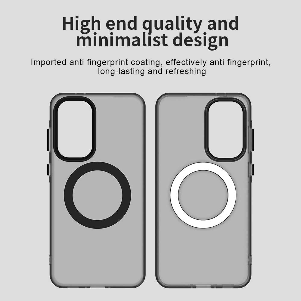 Magnetic Wireless Charging Case For Samsung Galaxy A56 A36 A26 A16 5G A55 A35 A25 A15 Cover Candy Colors Transparent Back Shell
