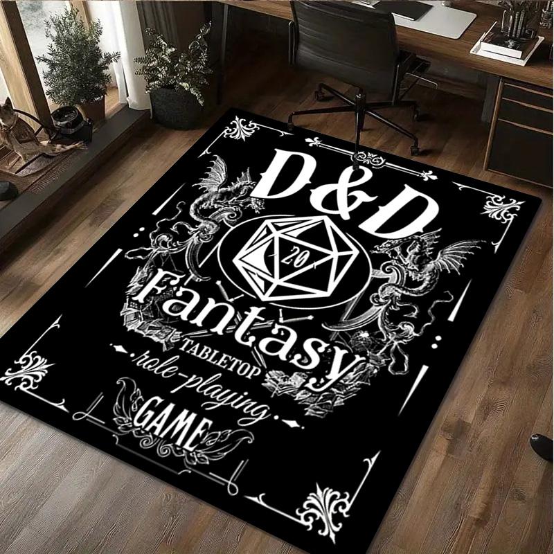 1Pc Dungeons Dragons Rug - home decoration Carpet For Living Room Bedroom Flooring Computer Chair Area Rug