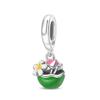 Serie Charmscoppergreen Ciondolo Foglia di Monstera Perline Originali per Braccialetti per Donne Creazione di Gioielli Regali