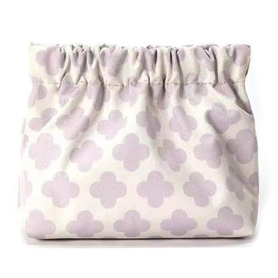 

Сумка для помады Водонепроницаемая Цветочный принт Металлическая пружина Открывается Автоматическая застежка Портативная Легкая Дорожная Косметичка Для Наушников Хранение Ключей