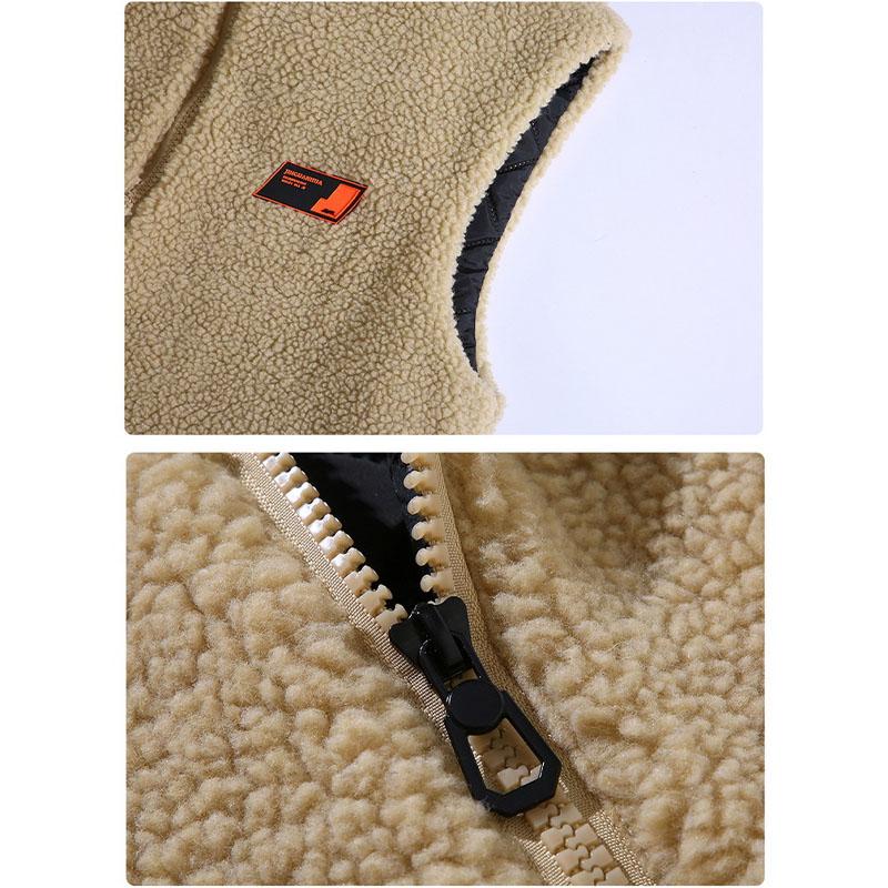 Men's Plus Size Lamb Velvet Vest Casual Plus Velvet Vest Plus Fat Oversized Cotton Vest 4XL-12XL